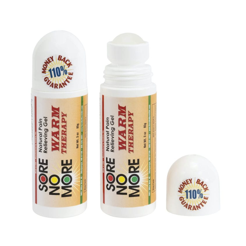 Original Warm Therapy Natural Pain Relieving Gel 3 oz Rollon Sore