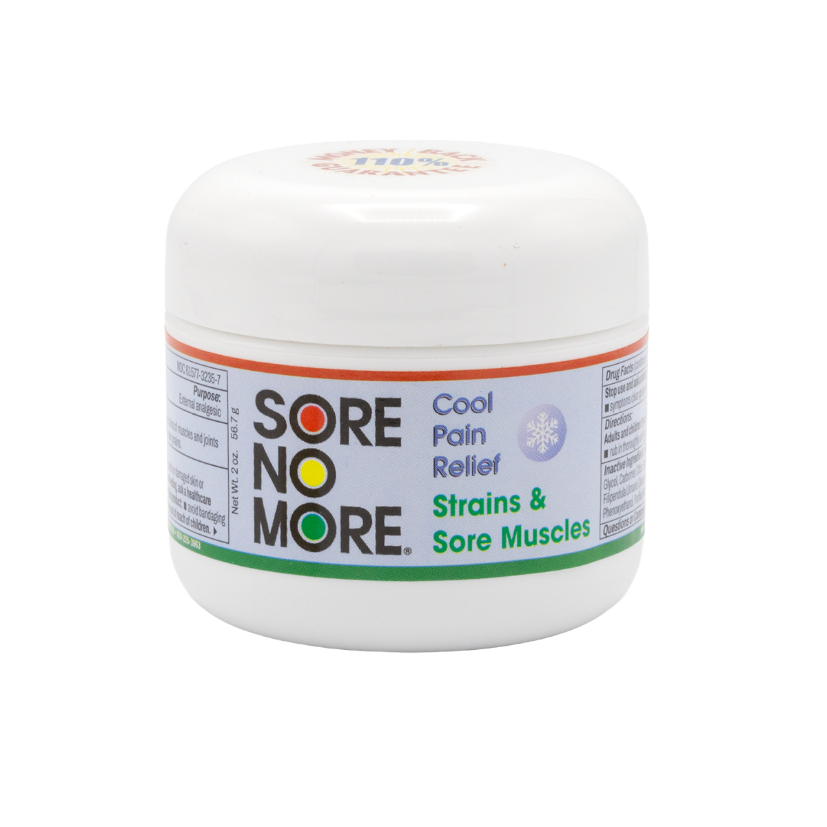 Original Sore No More® Cool Pain Relief – 2 oz Jar